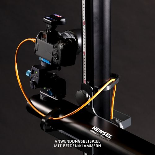 Novoflex Kabelklammern in Anwendung